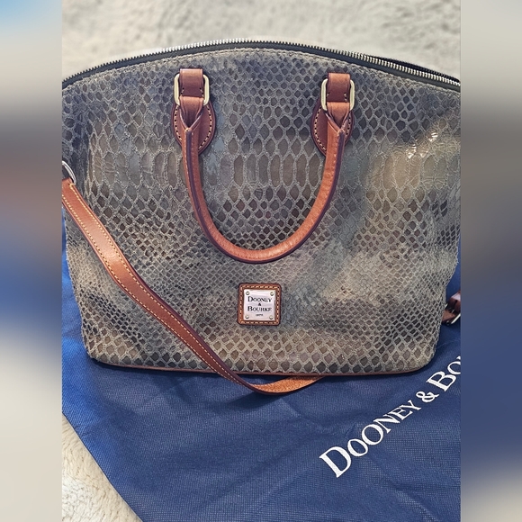 Dooney & Burke Vintage Snakeskin Python Handbag Purse With Dustbag - Picture 1 of 12